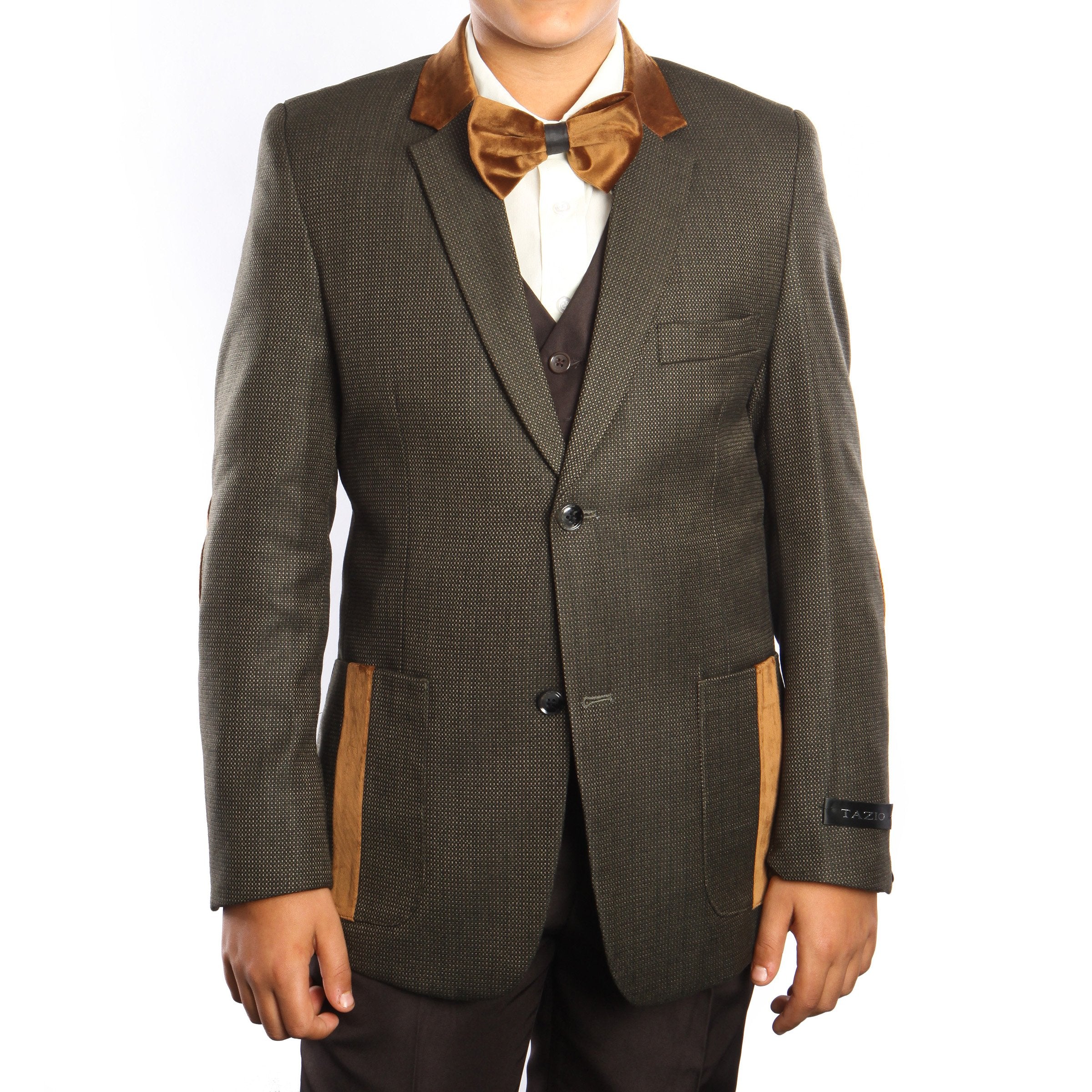 Elbow Patch Set With Free Matching Shirt Suits For Boy's