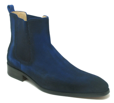 KB478-108S Leather Suede Chelsea High Boots