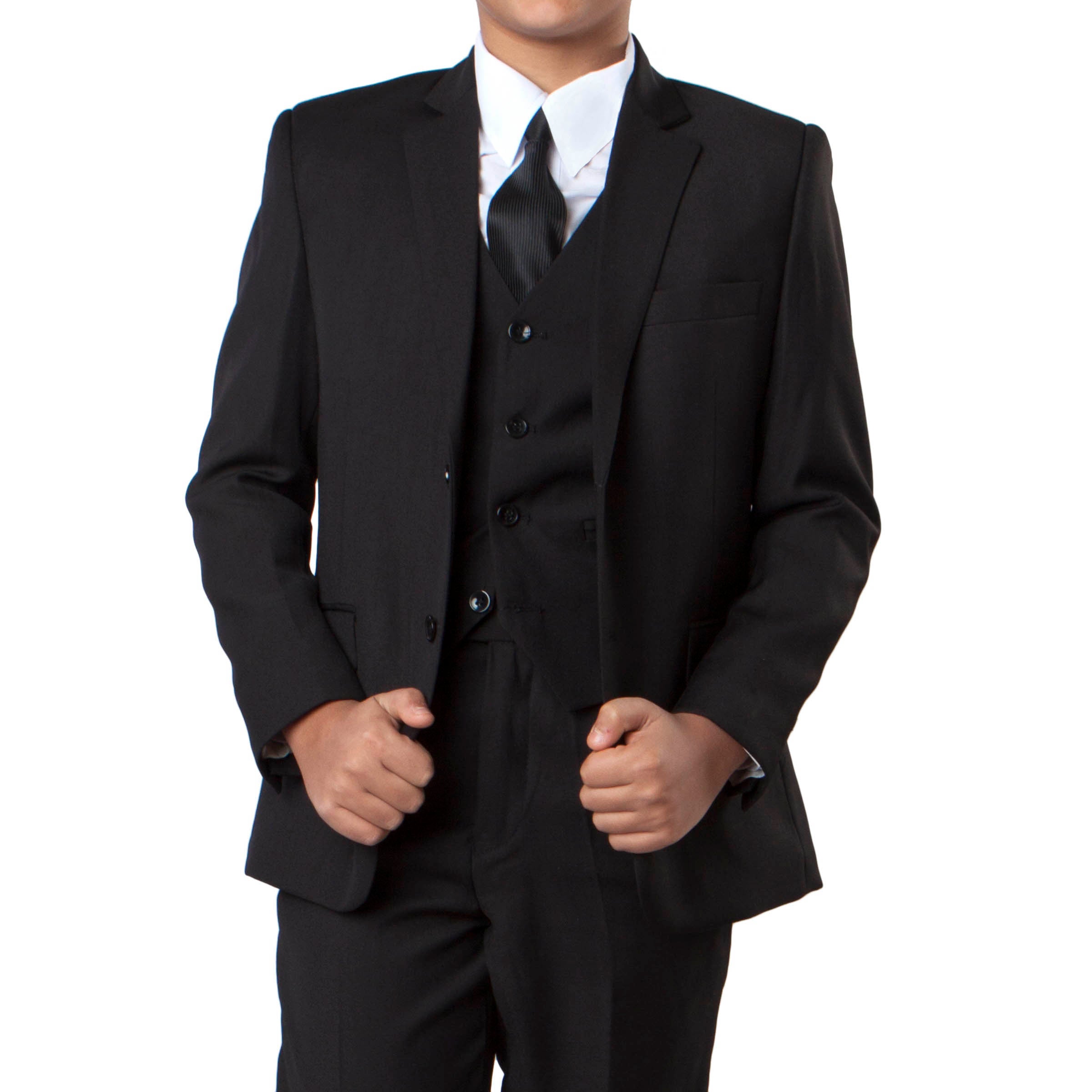 Tazio Black Formal Classic Fit Suits For Boys