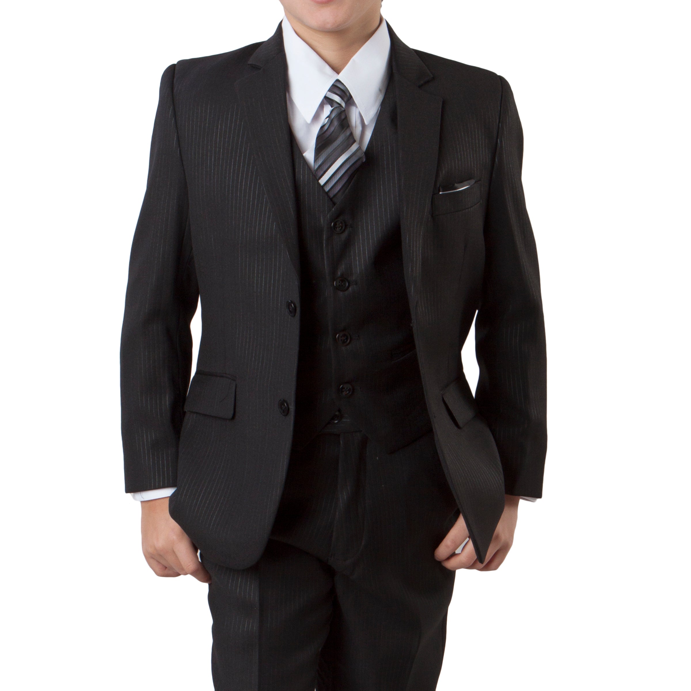 Tazio Black Formal Suits For Boys