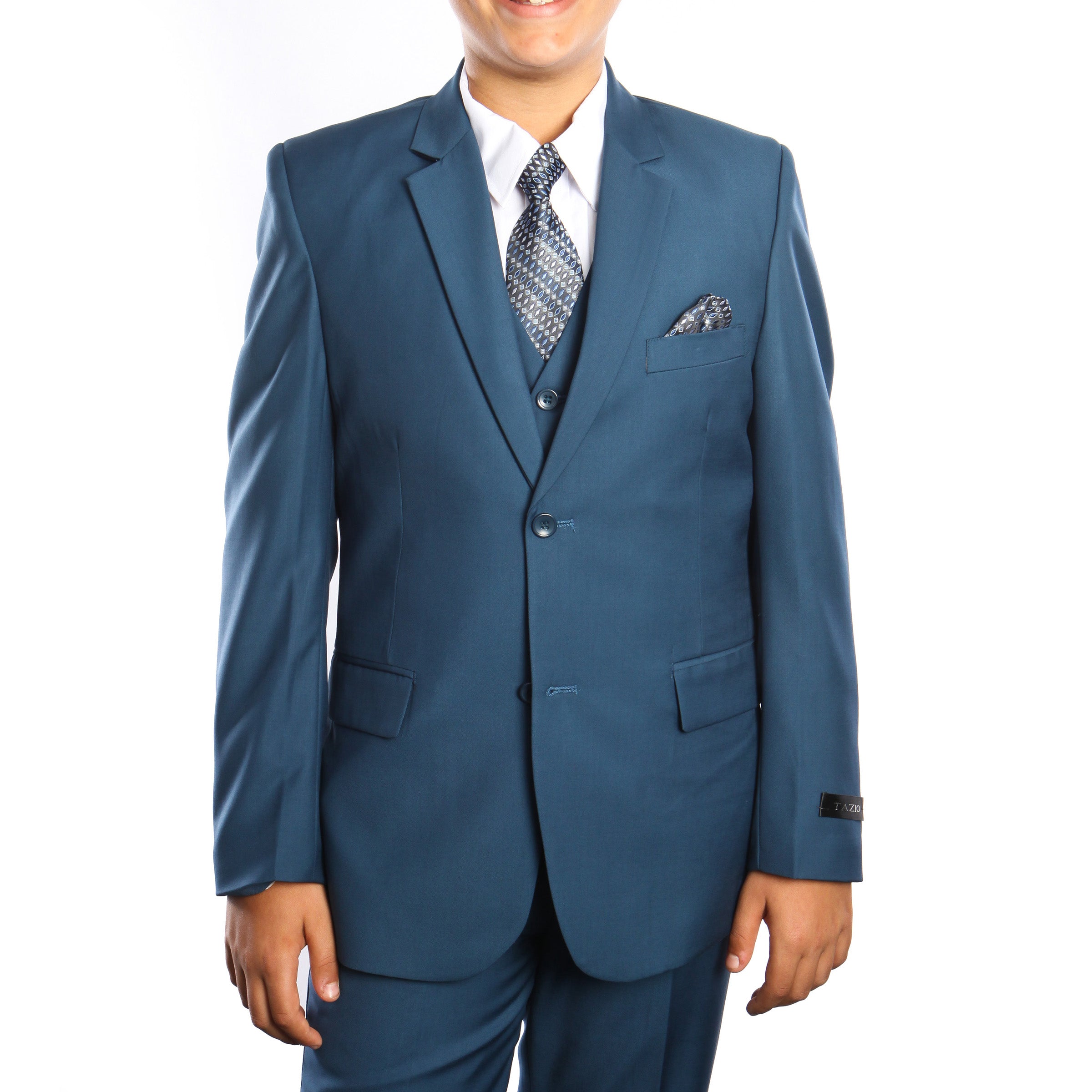 Tazio Blue Formal Suits For Boys