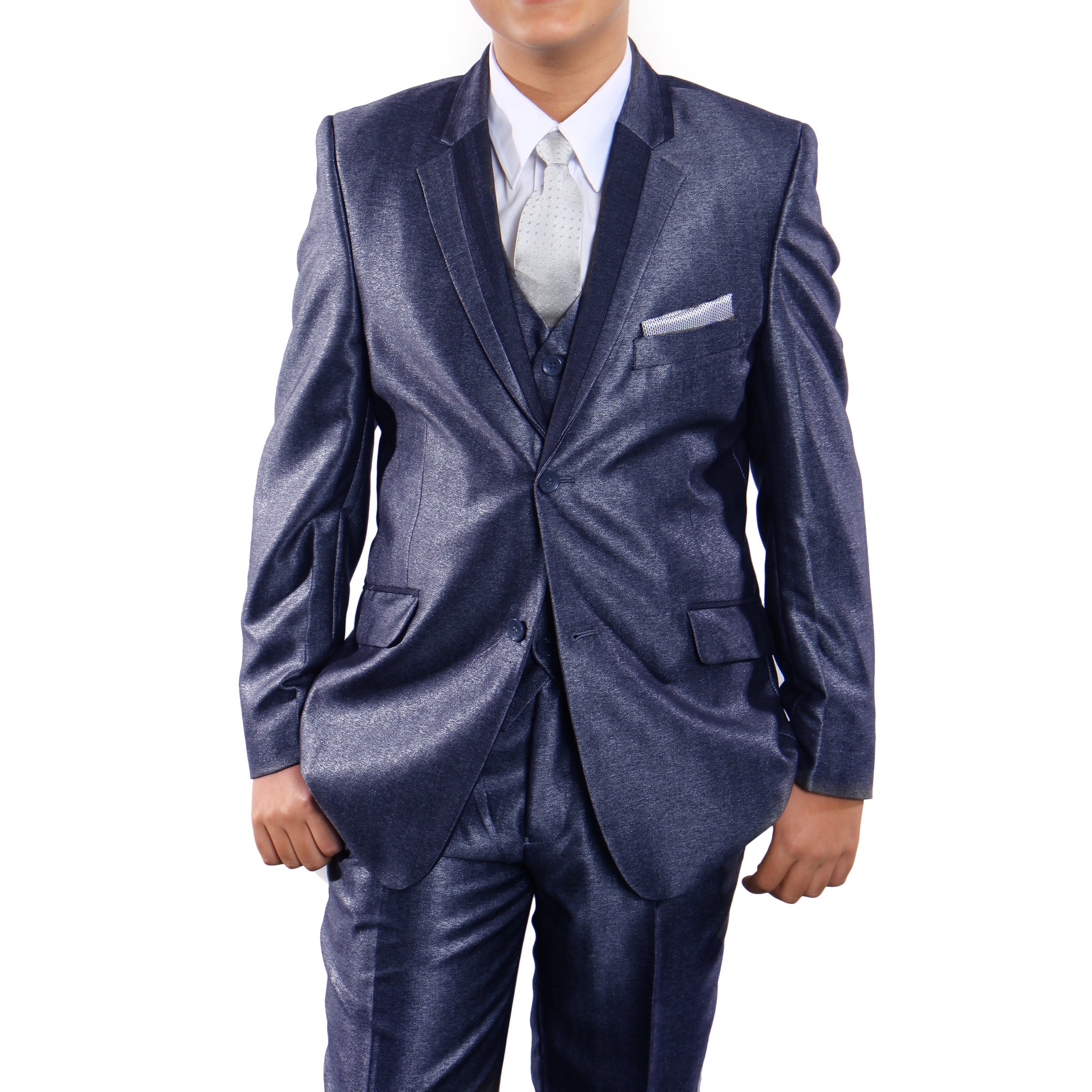 Tazio Blue Formal Suits For Boys