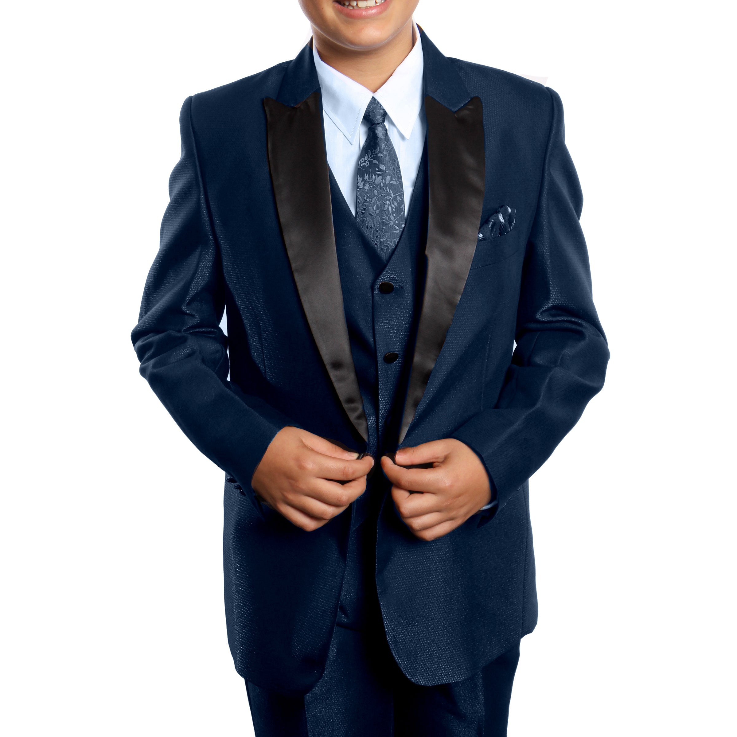 Tazio Navy Formal Suits For Boys