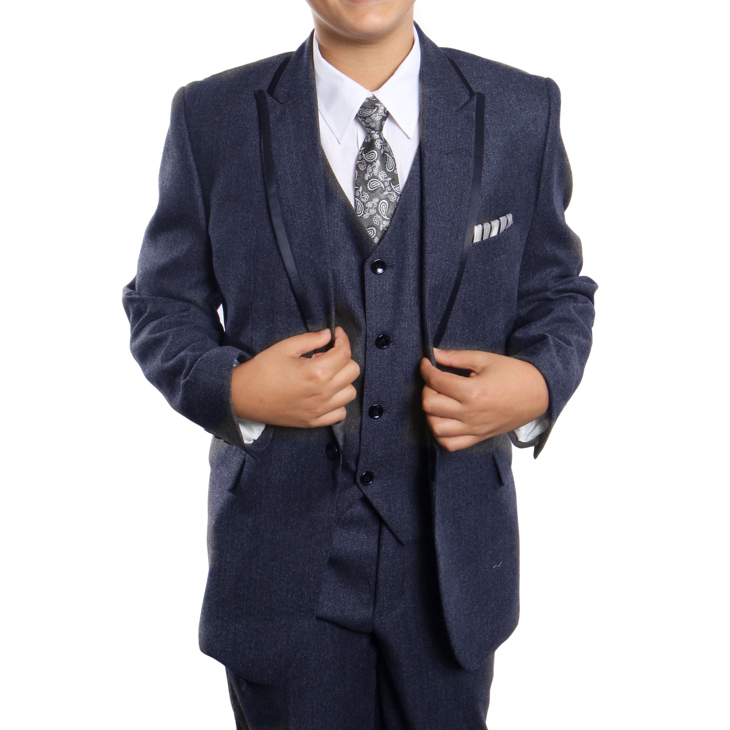 5 Piece Boys Suit With Shirt & Tie Suits For Boy's