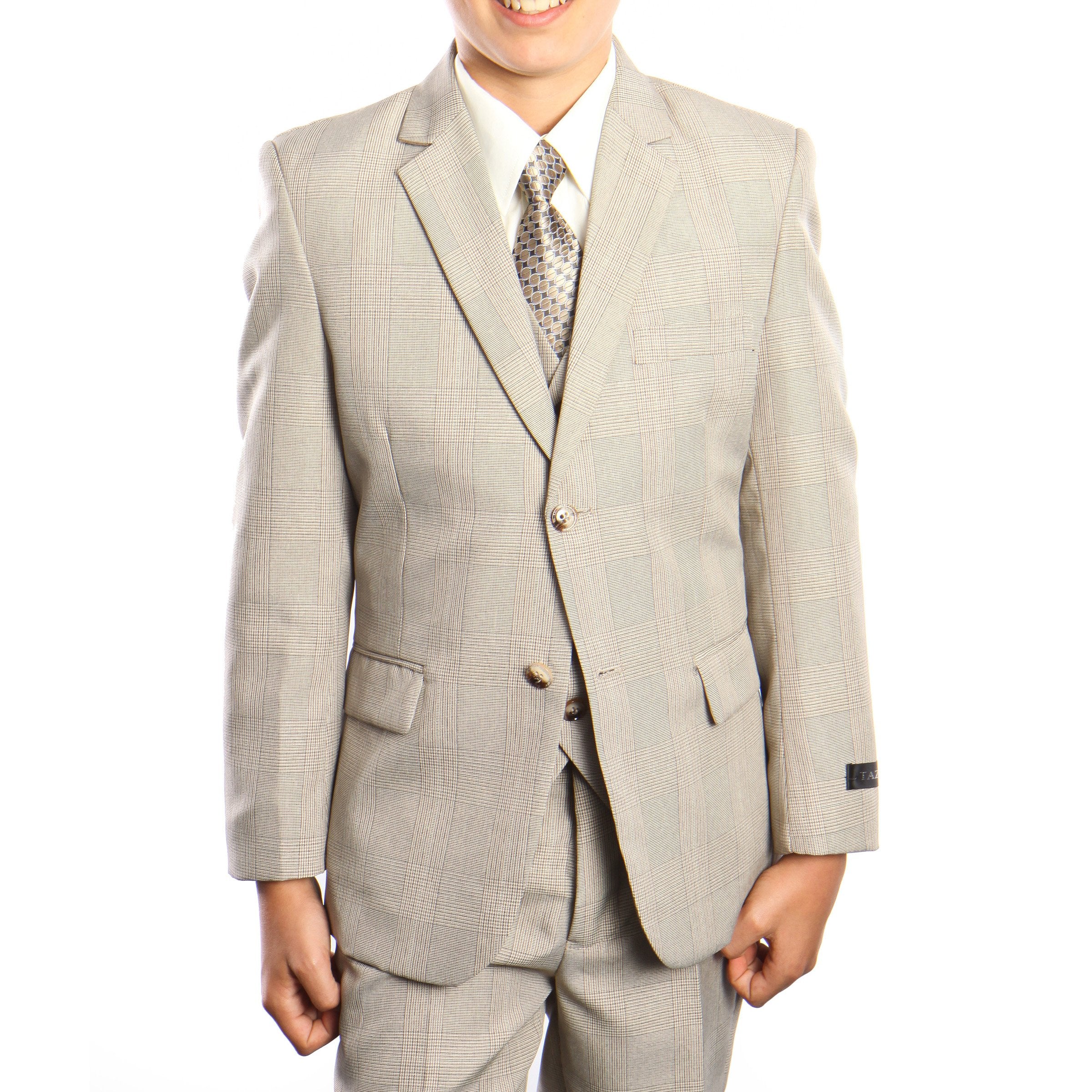 3-Piece Set With Shirt & Tie Suits For Boy's