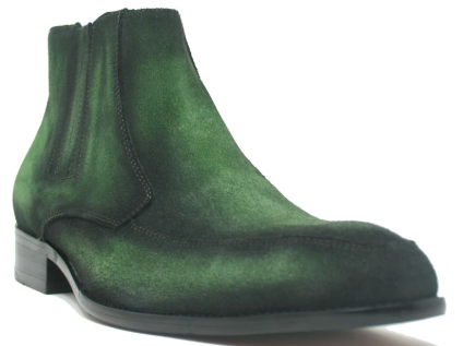 KB478-107S Leather Suede Chelsea Boots