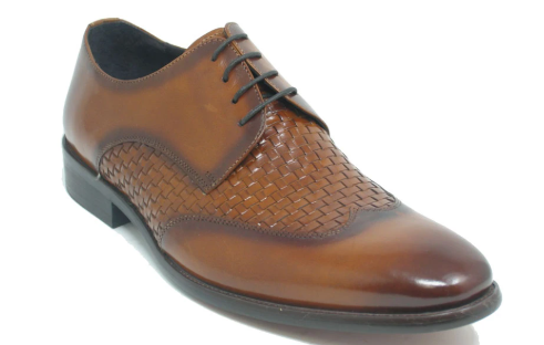KS886-14 Hand Braided Leather Woven Oxford