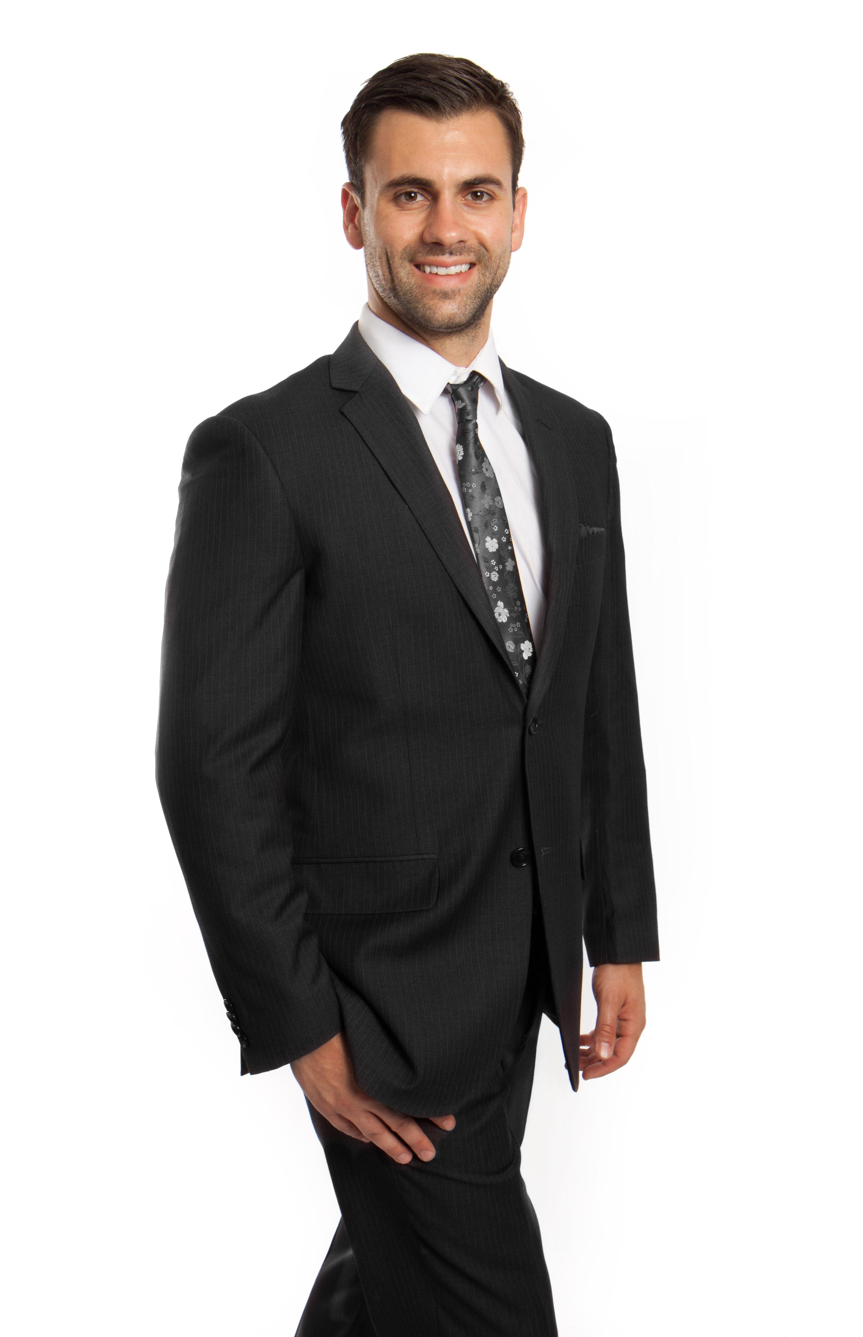 Dk. Gray 2-PC Modern Fit Suits Suits For Men