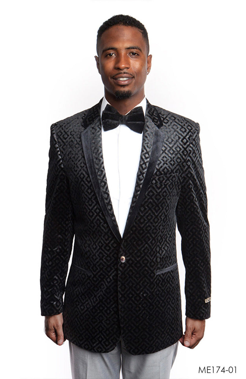 Black Empire Show Blazers Formal Dinner Suit Jackets For Men ME174-01
