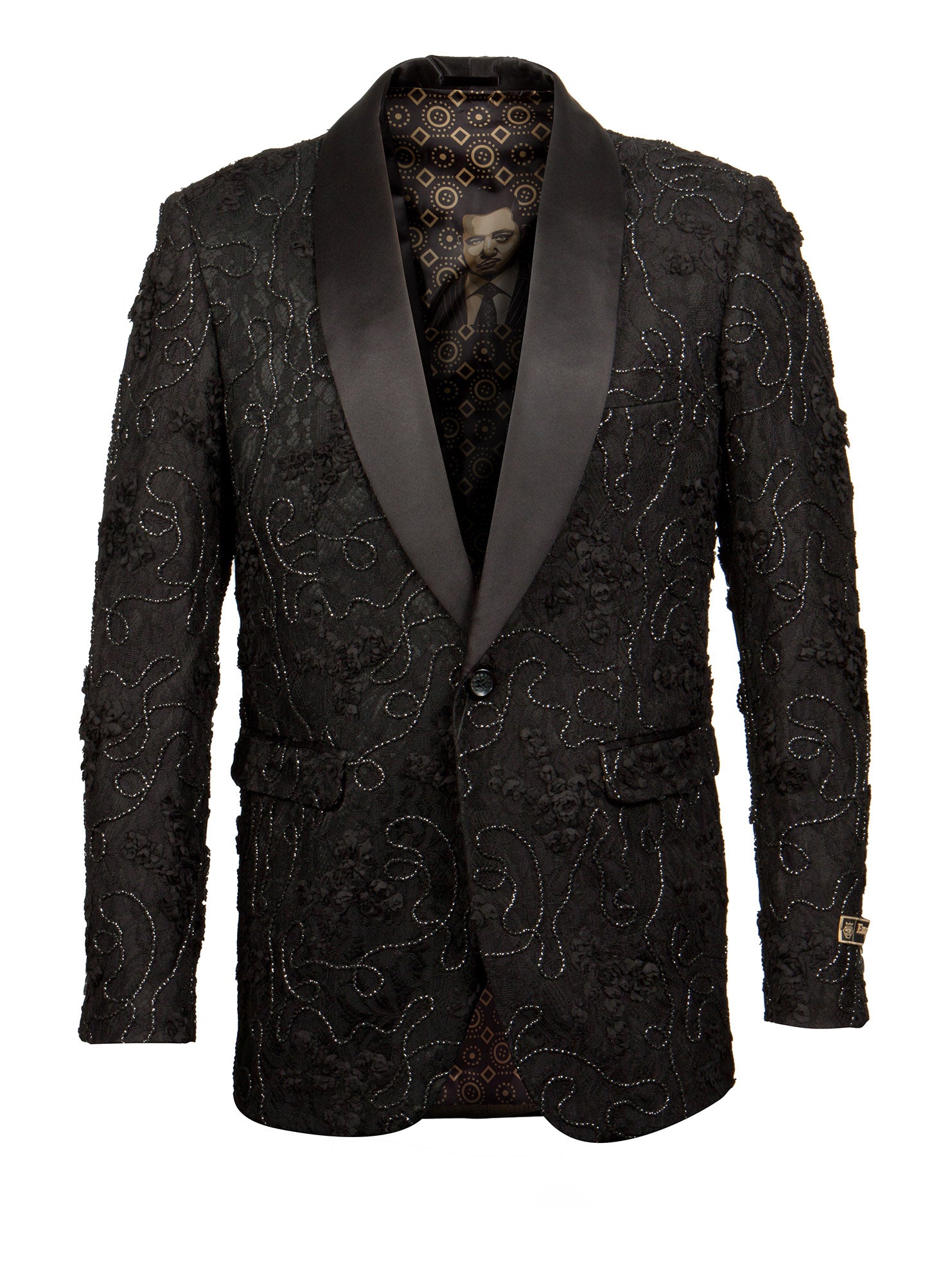 Black Empire Show Blazers Formal Dinner Suit Jackets For Men ME257H-01