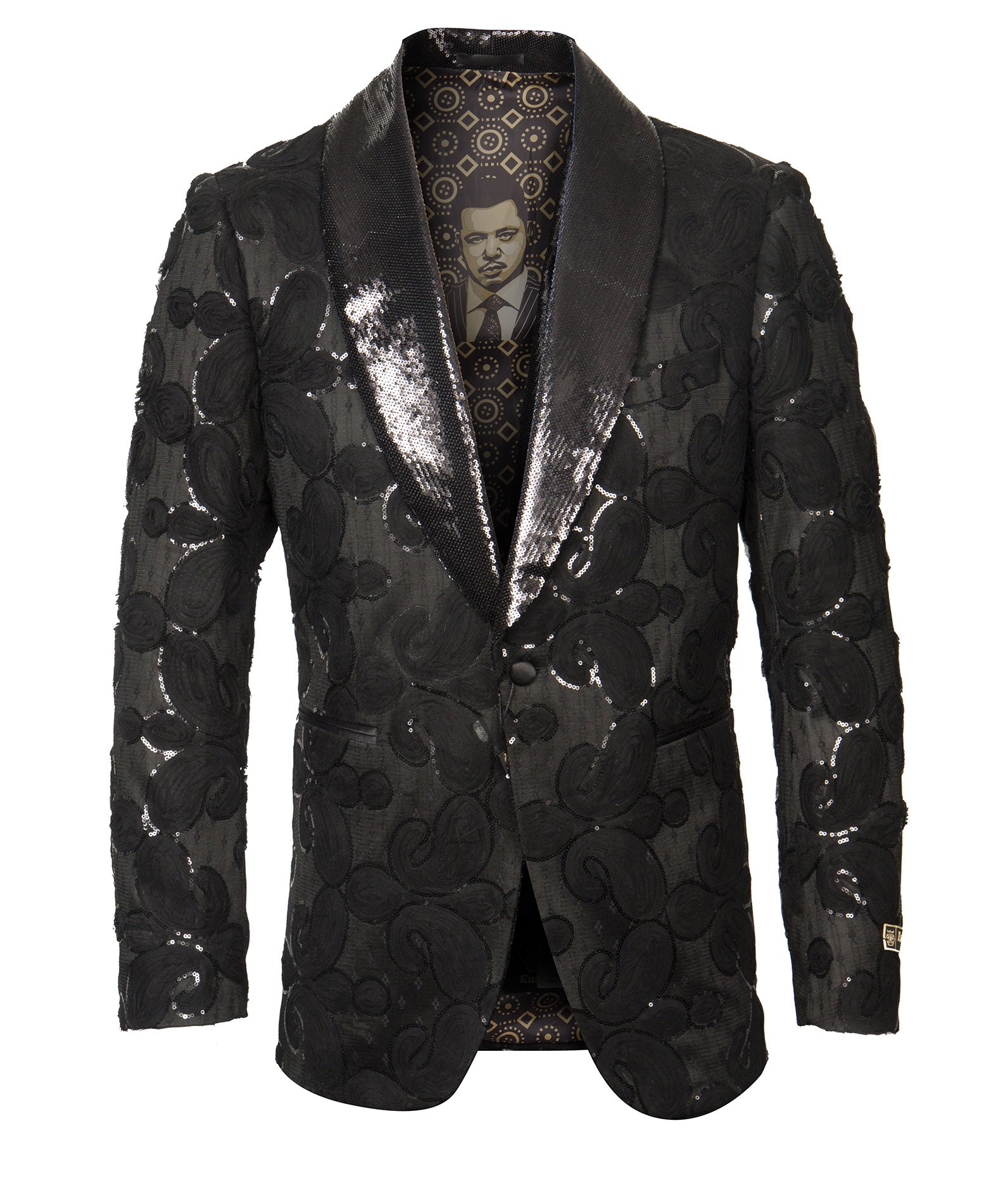 Black Empire Show Blazers Formal Dinner Suit Jackets For Men ME275H-01