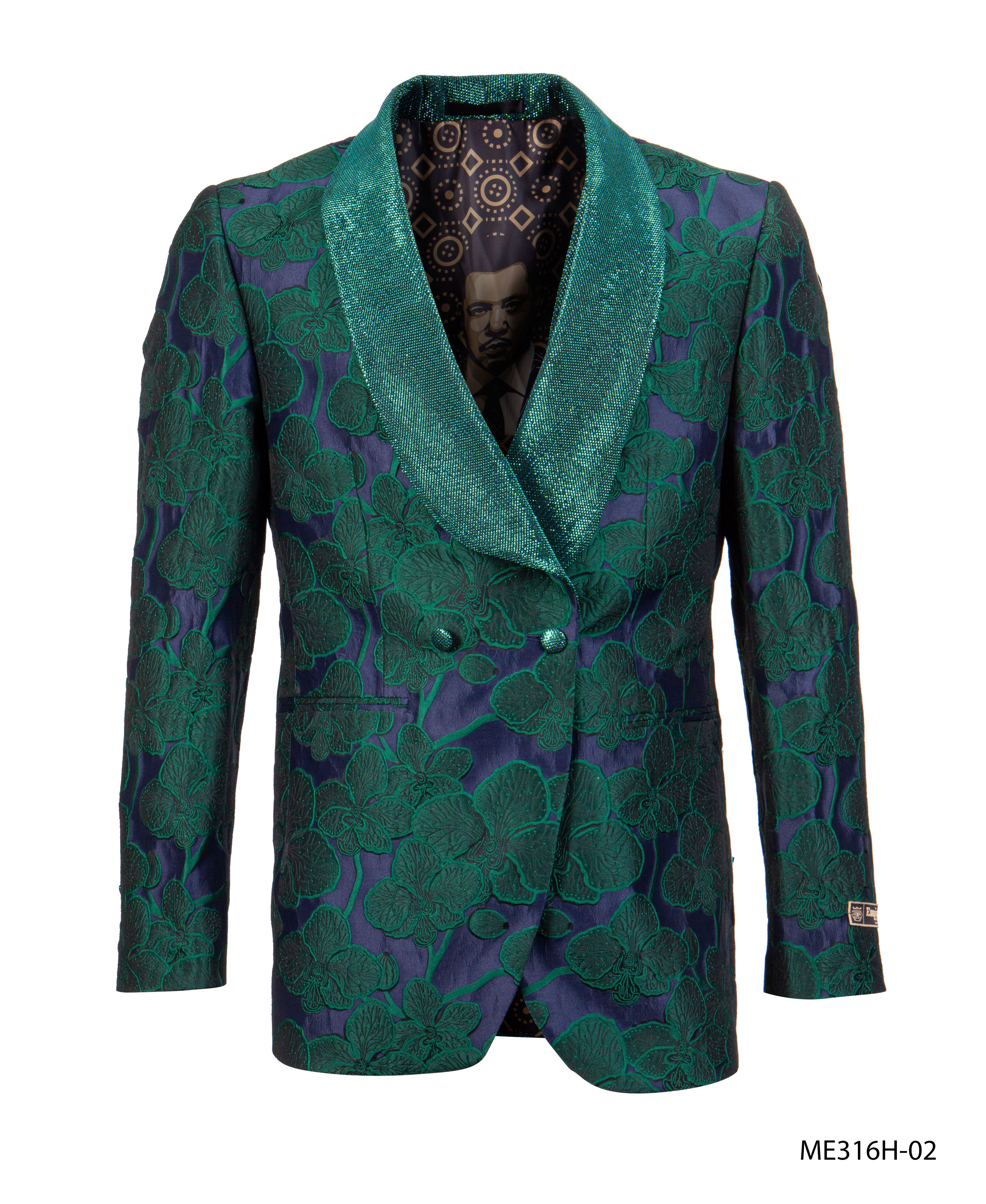 Green Empire Show Blazers Formal Dinner Suit Jackets For Men ME316H-02