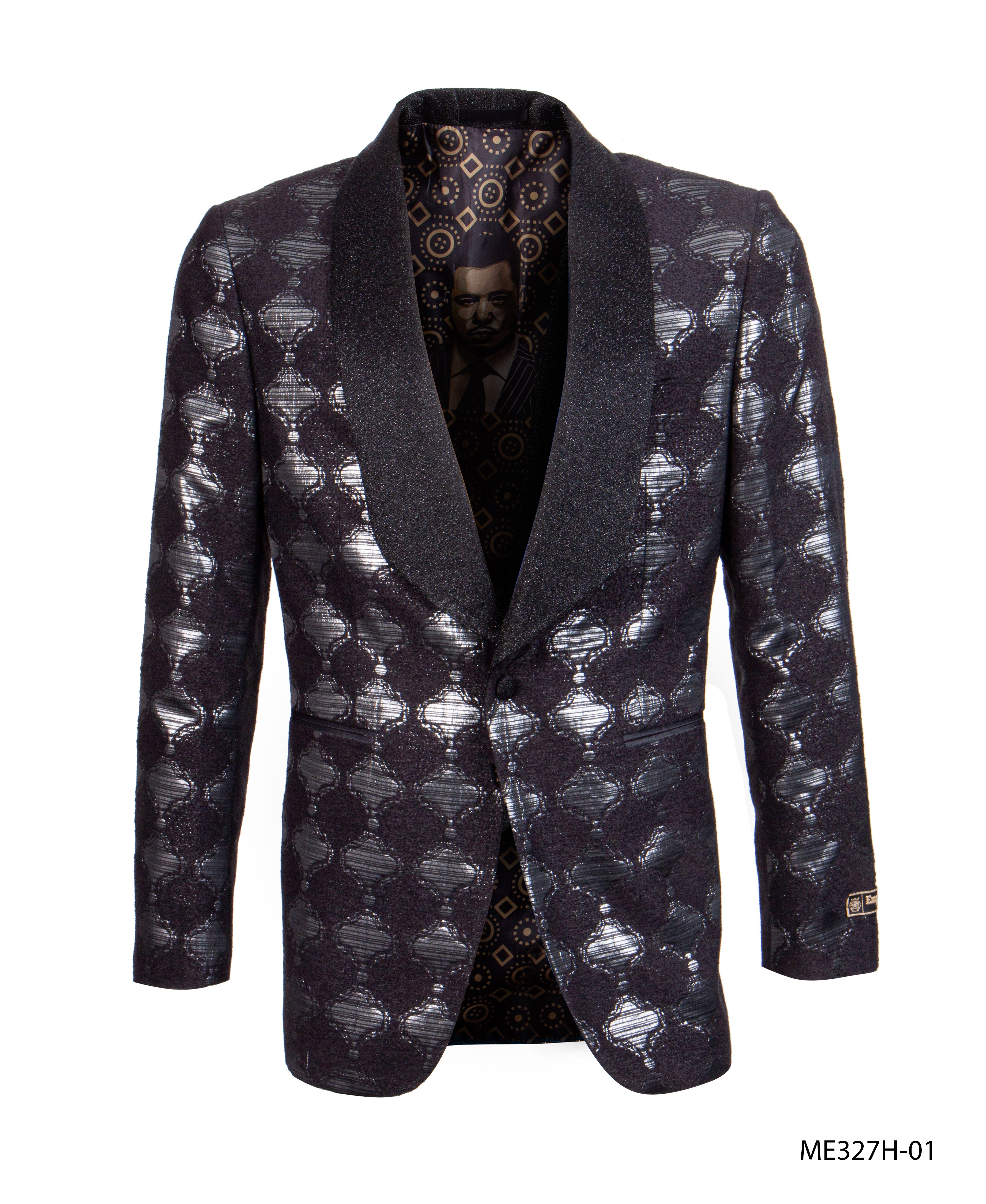 Black Empire Show Blazers Formal Dinner Suit Jackets For Men ME327H-01