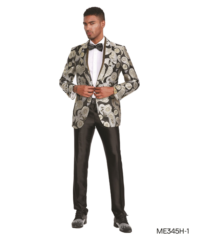 Black Silver Empire Show Blazers Formal Dinner Suit Jackets For Men ME Phirst Impression Menswear Black Silver Empire Show Blazers Formal Dinner Suit Jackets For Men ME Phirst Impression Menswear