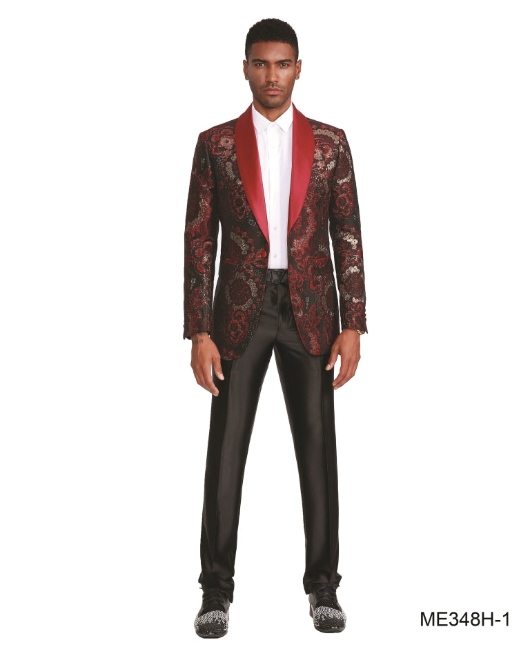 Red Empire Show Blazers Formal Dinner Suit Jackets For Men ME348H-01