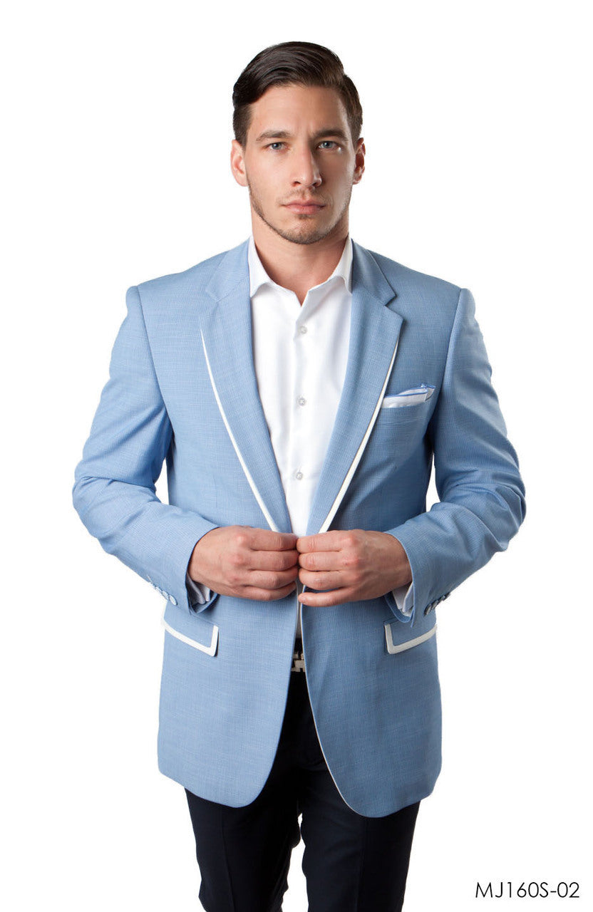 Sky Blue Jackets For Men Jacket Suits For All Ocassions MJ160S-02