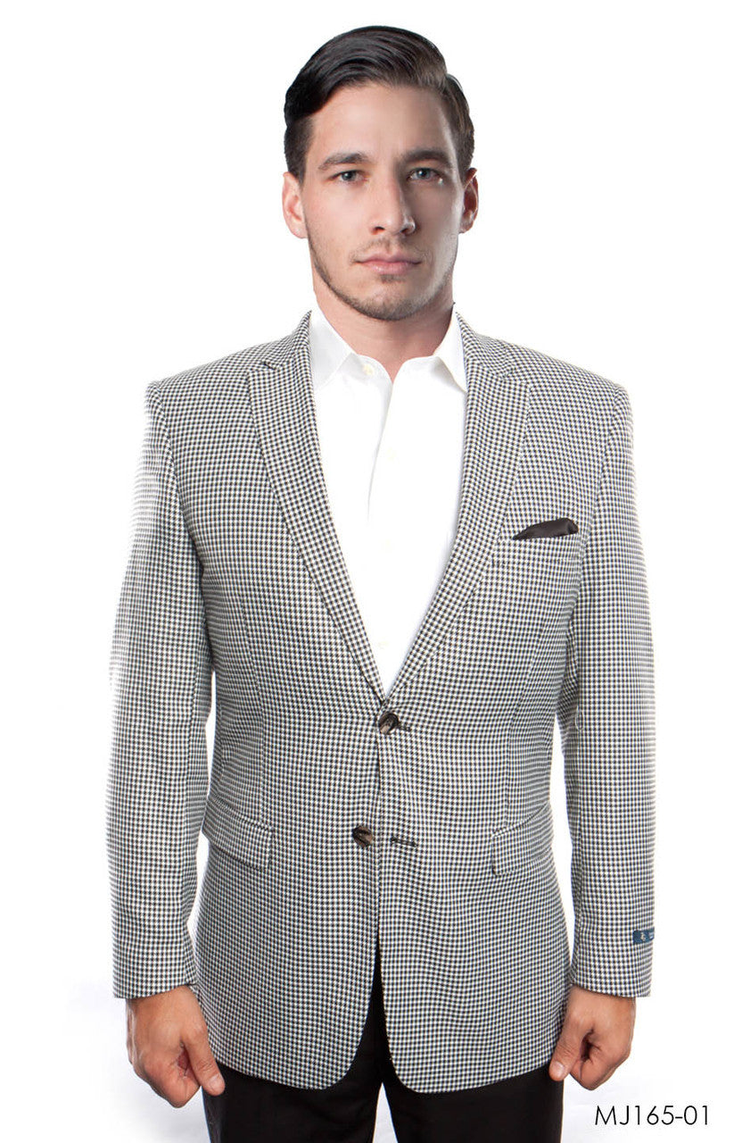 Black / White Jackets For Men Jacket Suits For All Ocassions MJ165-01
