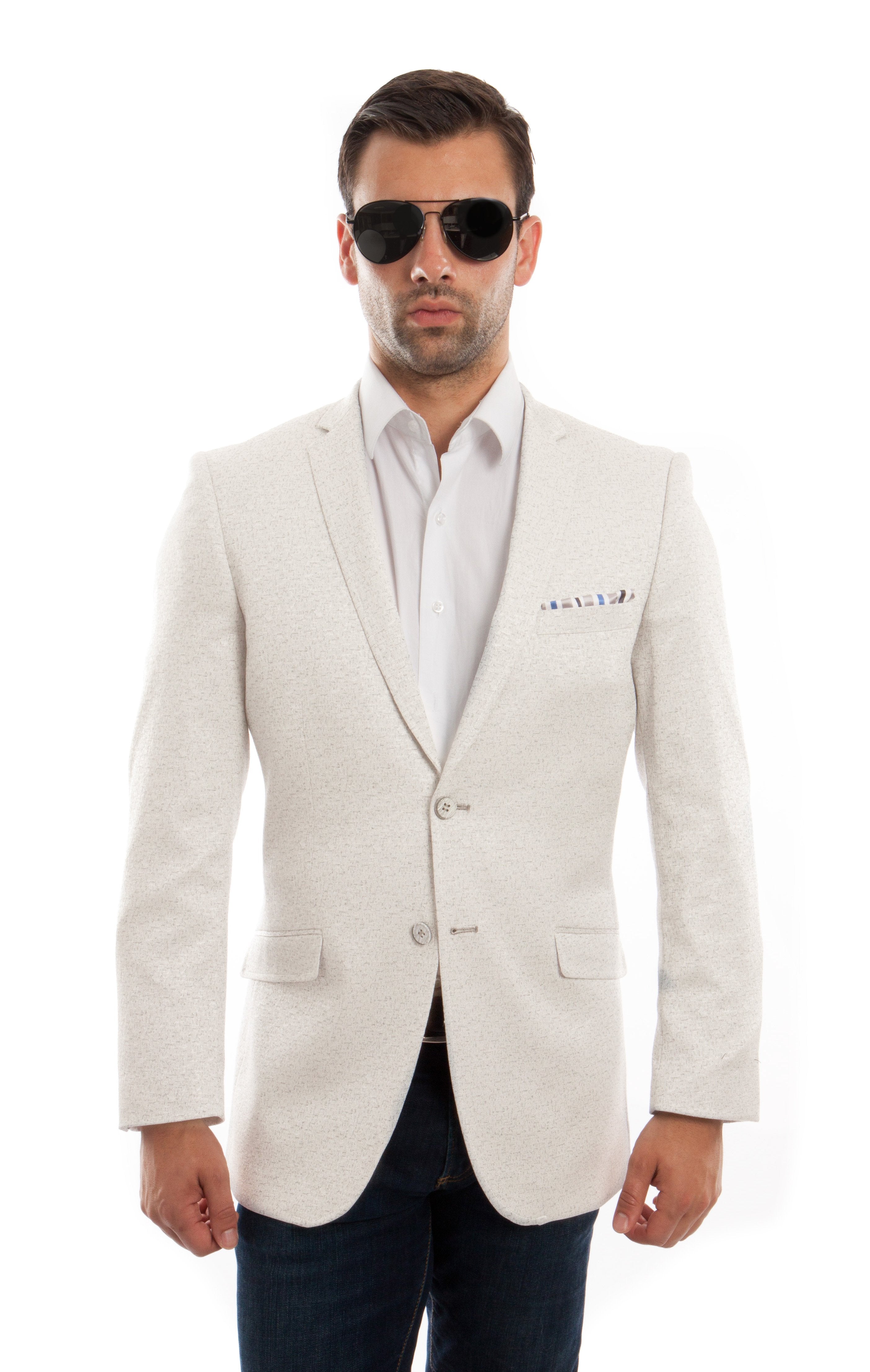 Slim Fit High Notch Lapel Sports coat Blazer Jacket For Men