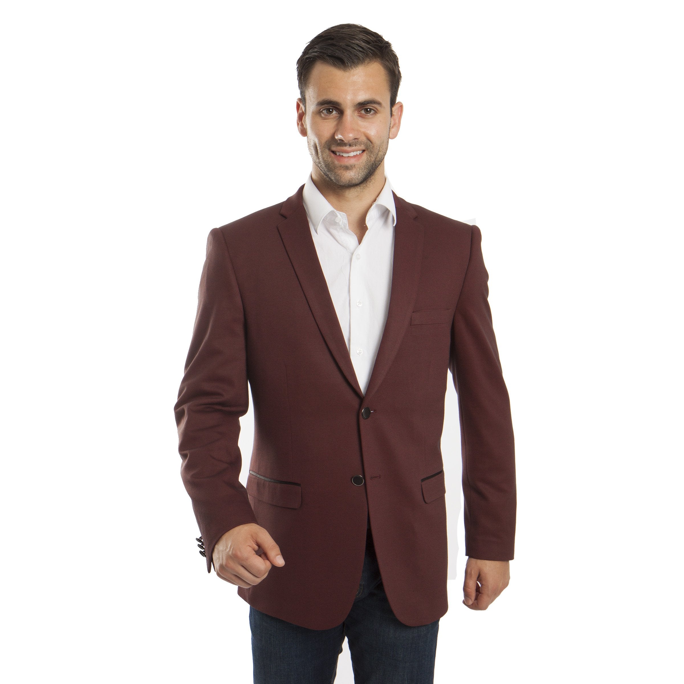 Slim Fit High Notch Lapel Sports coat Blazer Jacket For Men