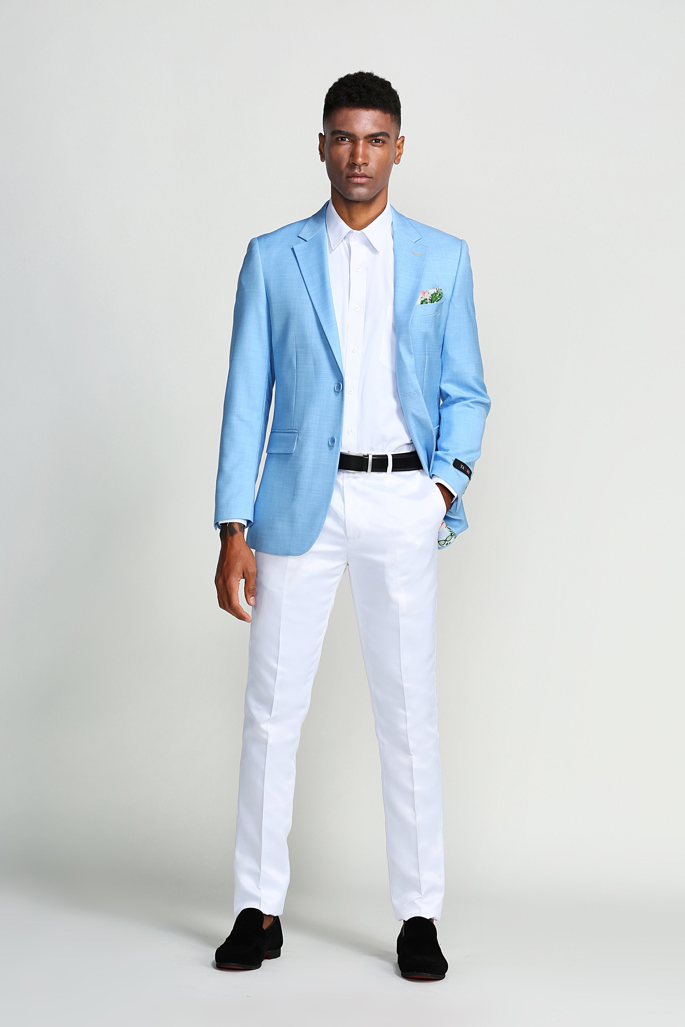 Slim Fit Solid Notch Lapel Casual Sports coat Blazer Jacket For Men