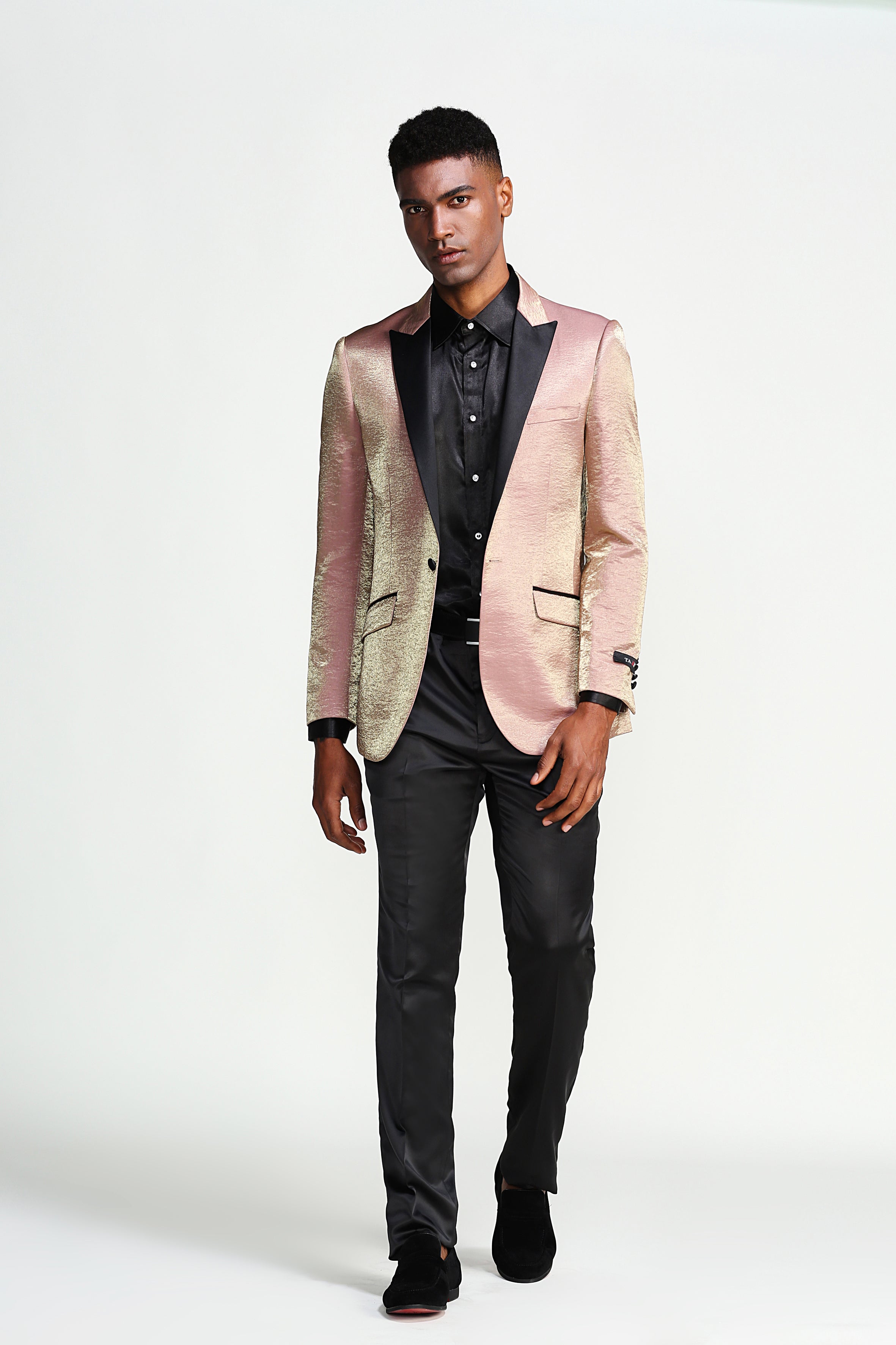 Gold Pink Camouflage Tazio Sports Coat Dinner Jackets