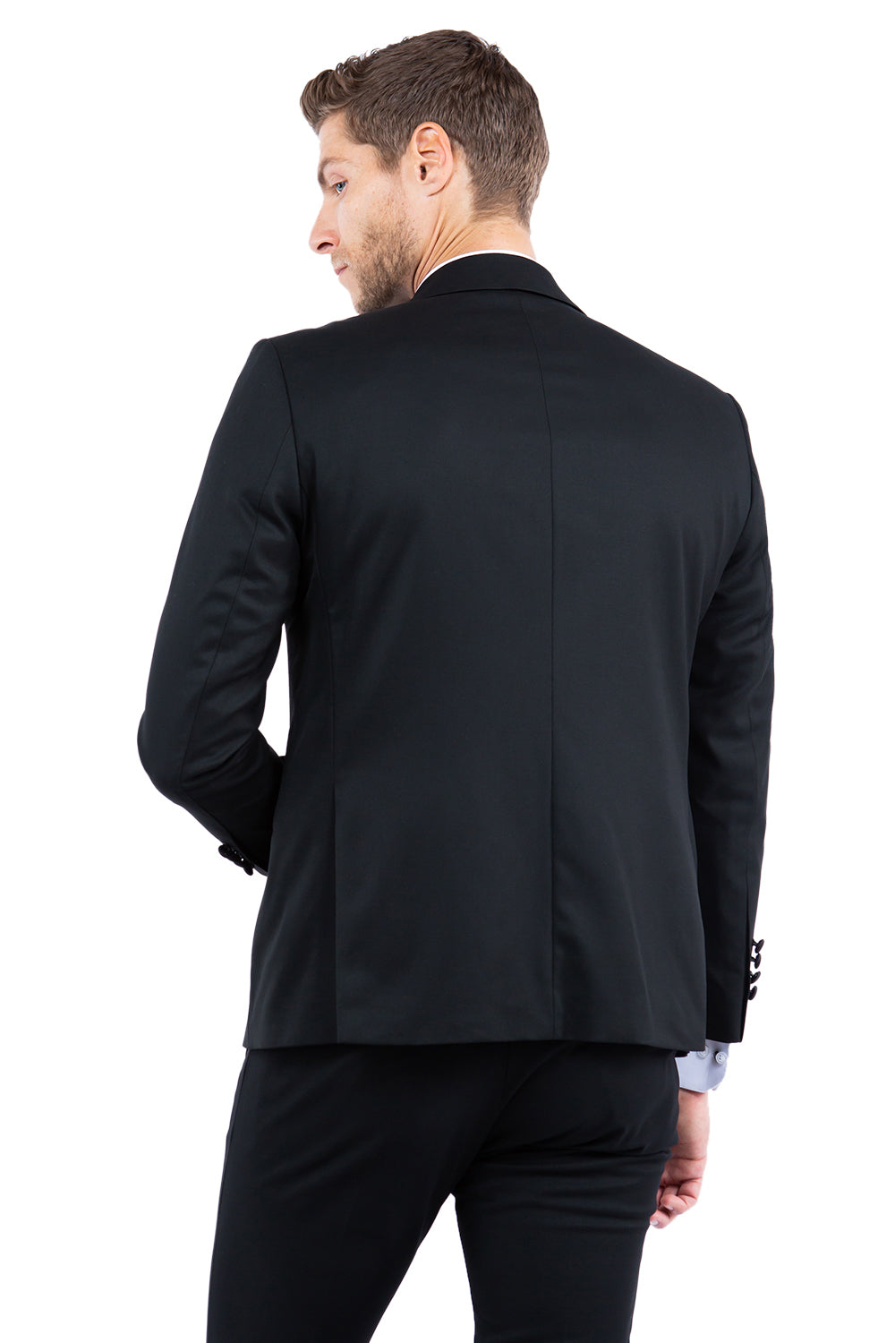 Black Zegarie Notch Lapel Tuxedo Jacket For Men MJT364-01