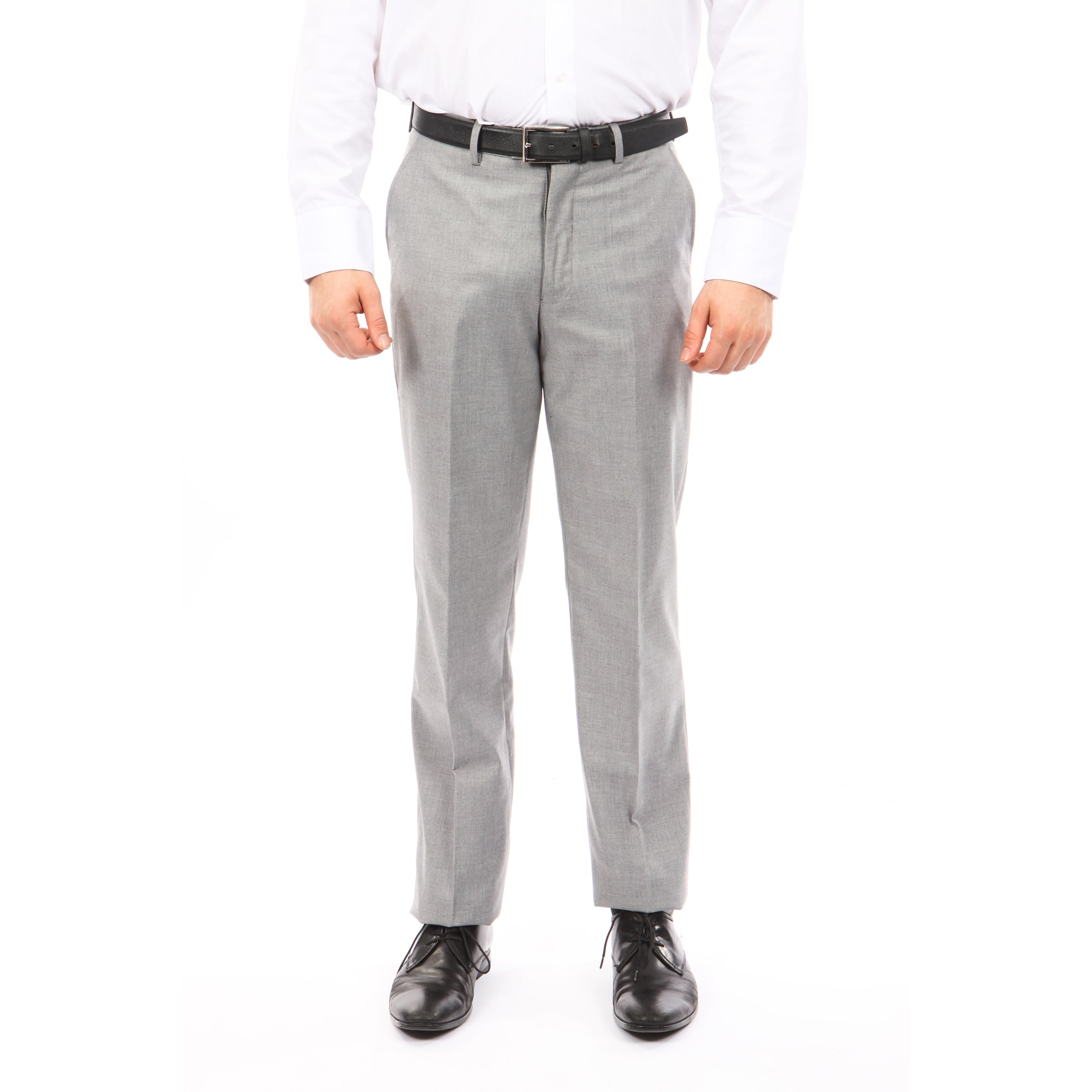 Tazio Lt Grey Slim Fit Stretch Dress Pants For Men