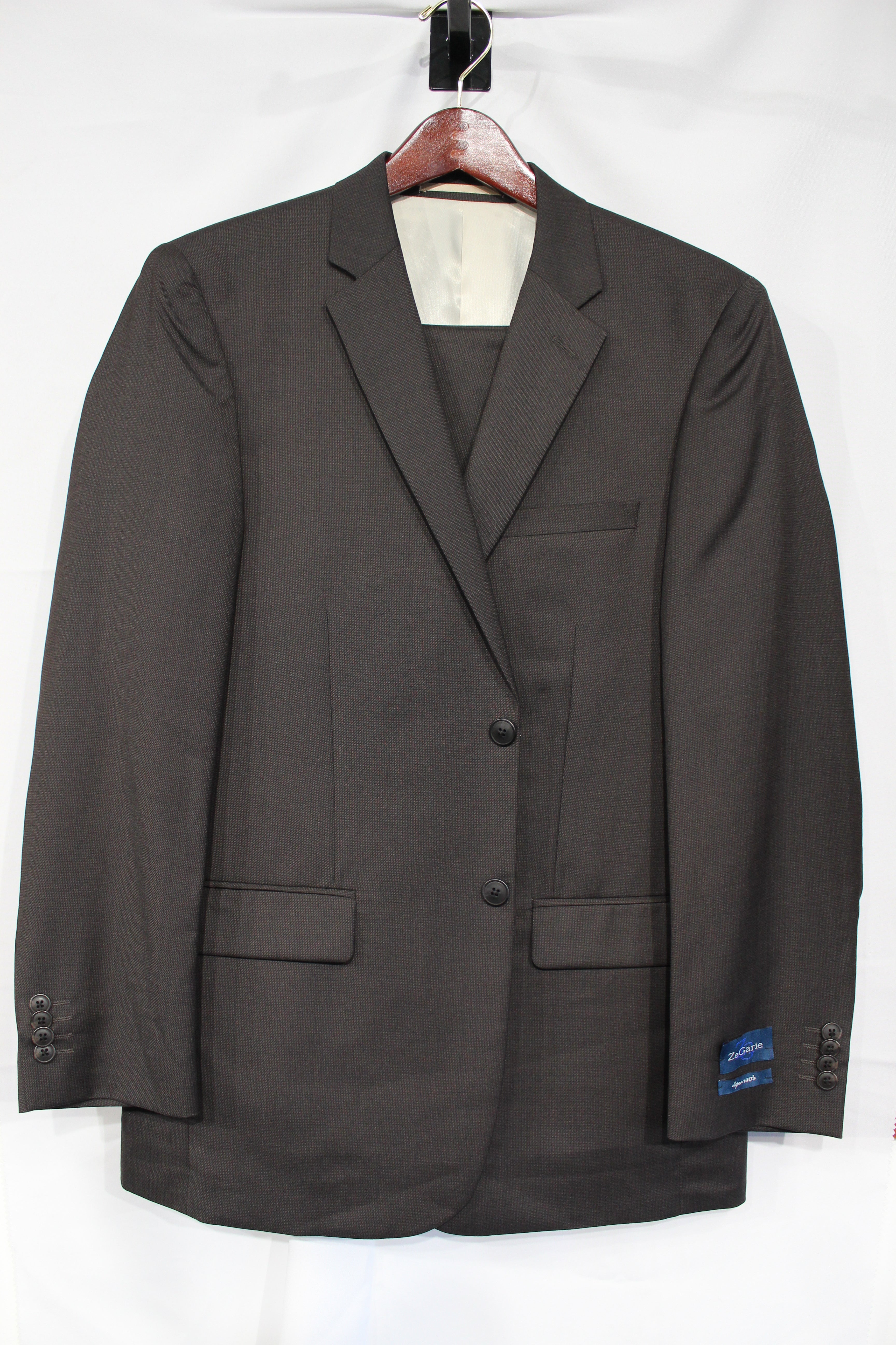 Brown Birdseye Suit For Men Wool Suits For All Ocassions MW116