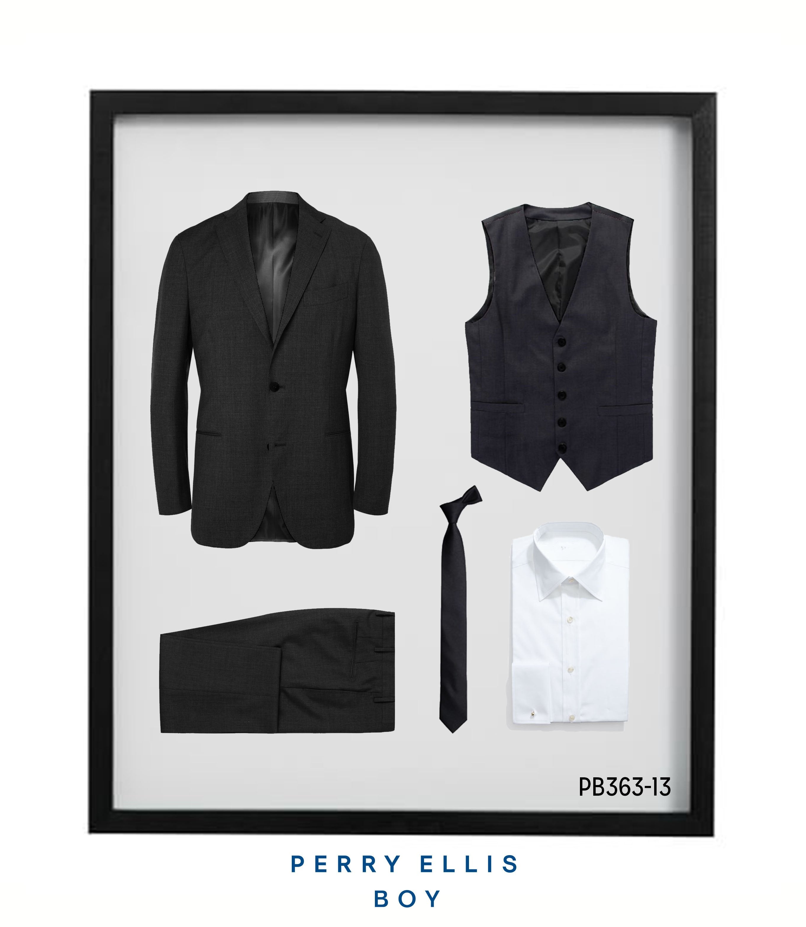 Perry Ellis Boys Suit Dk Grey Suits For Boy's