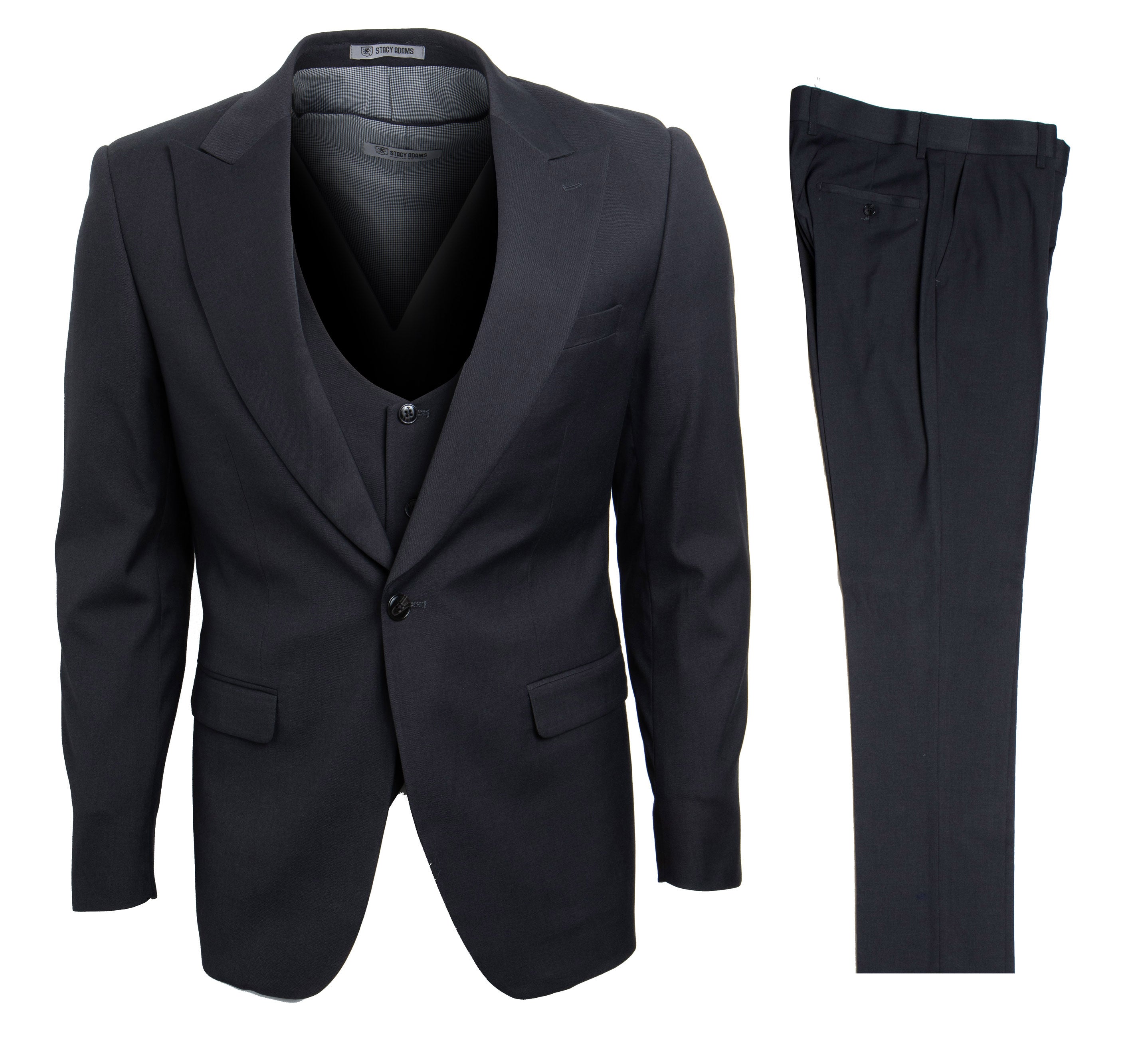 Charcoal Stacy Adams Men's Suit