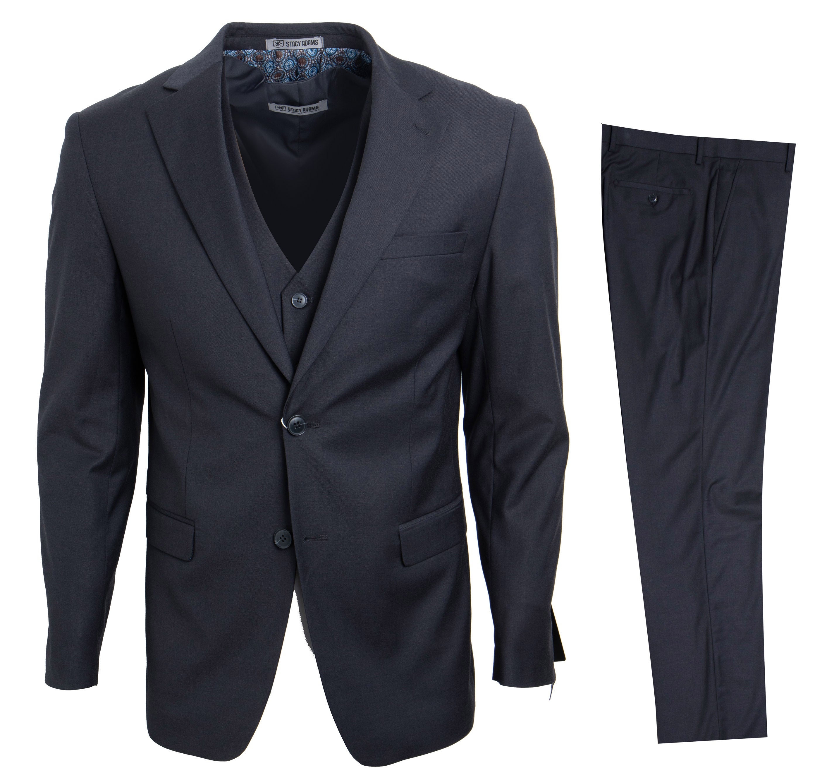 Charcoal Stacy Adams Men's Suit