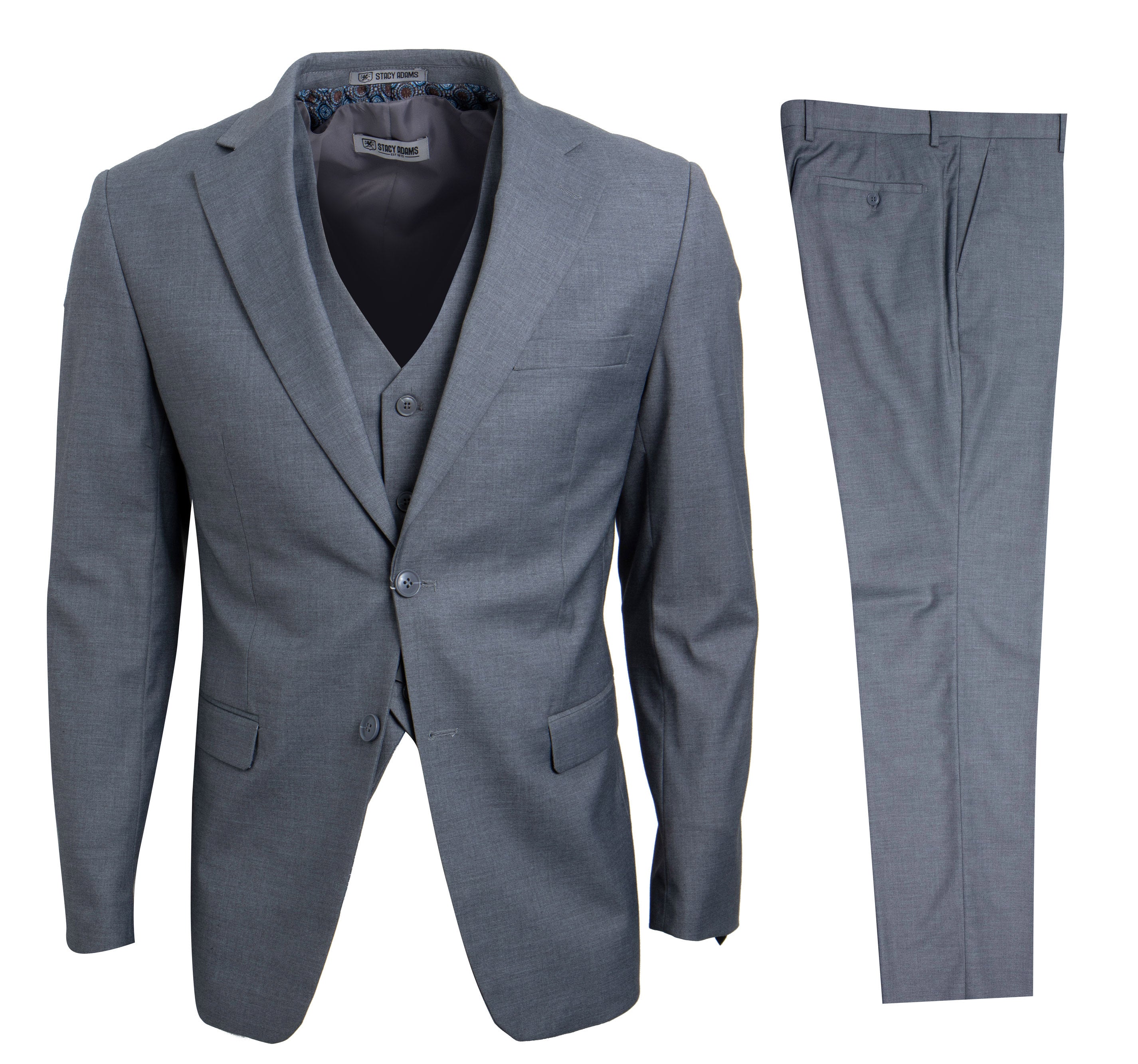 Medium Grey Stacy Adams Men's Suit